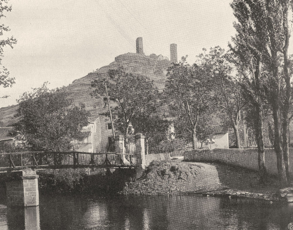 LOT. Saint-Céré 1904 old antique vintage print picture